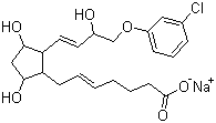 structure of CAS# 55028-72-3, Cloprostenol sodium