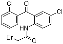 CAS # 5504-92-7, 2-Bromo-N-[4-chloro-2-(2-chlorobenzoyl)phenyl]acetamide, 2-Bromoacetamido-2',5-dichlorobenzophenone