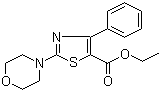 CAS 登录号：55040-86-3, 2-吗啉-4-基-4-苯基噻唑-5-甲酸乙酯