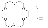 CAS # 55075-35-9, 1,4,7,10,13,16-Hexaoxacyclooctadecane, compd. with acetonitrile (1:2)