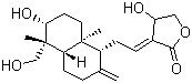 structure of CAS# 5508-58-7, 穿心莲内酯