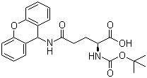 structure of CAS# 55260-24-7, N-叔丁氧羰基-N'-(9-氧杂蒽基)-L-谷氨酰胺