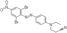 CAS 登录号：55281-26-0, 分散橙 61, 3-[[4-[(2,6-二溴-4-硝基苯基)偶氮]苯基]乙基氨基]丙腈