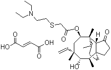 structure of CAS# 55297-96-6, 延胡索酸泰妙菌素