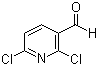 structure of CAS# 55304-73-9, 2,6-二氯-3-吡啶甲醛