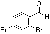 structure of CAS# 55304-83-1, 2,6-二溴-3-吡啶甲醛