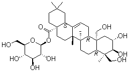 CAS 登录号：55306-04-2, 齐墩果酸 beta-D-葡萄糖酯