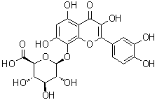 structure of CAS# 55366-56-8, 棉黄素 8-O-beta-D-葡糖苷酸