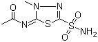 CAS 登录号：554-57-4, 醋甲唑胺, N-[(2E)-5-(氨基磺酰基)-3-甲基-1,3,4-噻二唑-2(3H)-亚基]乙酰胺