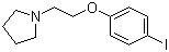 structure of CAS# 554430-67-0, 1-[2-(4-Iodophenoxy)ethyl]pyrrolidine