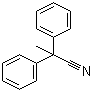 structure of CAS# 5558-67-8, 2,2-Diphenylpropionitrile