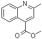 structure of CAS# 55625-40-6, 2-甲基喹啉-4-羧酸甲酯