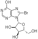 structure of CAS# 55627-73-1, 8-溴肌苷