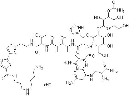 structure of CAS# 55658-47-4, 盐酸平阳霉素