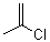 2-氯丙烯分子结构 (CAS 557-98-2)