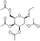 structure of CAS# 55722-49-1, 乙基 1-硫代-beta-D-吡喃半乳糖苷四乙酸酯