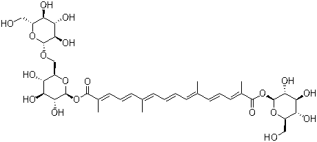 structure of CAS# 55750-84-0, Crocin II