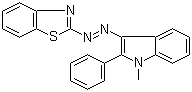 2-[2-(1-Methyl-2-phenyl-1H-indol-3-yl)diazenyl]benzothiazole molecular structure (CAS 55773-66-5)