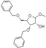 structure of CAS# 55775-39-8, 甲基 3,5-二-O-苄基-D-呋喃核糖苷
