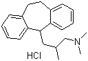 CAS # 5585-73-9, Butriptyline hydrochloride, (+/-)-10,11-Dihydro-N,N,beta-trimethyl-5H-dibenzo[a,d]cycloheptene-5-propanamine hydrochloride