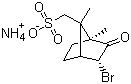 structure of CAS# 55870-50-3, Ammonium (-)-3-bromo-8-camphorsulfonate