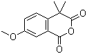 CAS # 55974-25-9, 7-Methoxy-4,4-dimethyl-1,3-isochromandione, 7-Methoxy-4,4-dimethyl-1H-2-benzopyran-1,3(4H)-dione