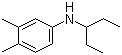 CAS 登录号：56038-89-2, N-(1-乙基丙基)-3,4-二甲基苯胺