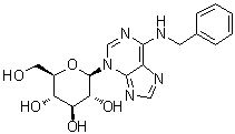 CAS # 56159-41-2, 6-(Benzylamino)-3-beta-D-glucopyranosylpurine, Benzyladenine 3-glucoside, N-6-Benzyladenine-3-glucoside
