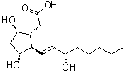 CAS 登录号：56188-04-6, (1R,2R,3R,5S)-3,5-二羟基-2-[(1E,3S)-3-羟基-1-辛烯基]环戊烷乙酸