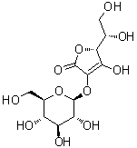 structure of CAS# 562043-82-7, 2-O-beta-D-吡喃葡萄糖基-L-抗坏血酸