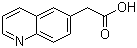 CAS # 5622-34-4, 6-Quinolylacetic acid, 2-(Quinolin-6-yl)acetic acid