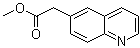 structure of CAS# 5622-36-6, 6-Quinolineacetic acid methyl ester