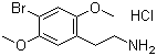 structure of CAS# 56281-37-9, 2,5-Dimethoxy-4-bromophenethylamine hydrochloride