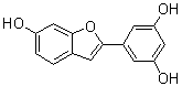 2-(3,5-Dihydroxyphenyl)-6-hydroxybenzofuran molecular structure (CAS 56317-21-6)