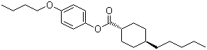 CAS # 56359-74-1, trans-4-Pentylcyclohexanecarboxylic acid 4-butoxyphenyl ester, DE 504