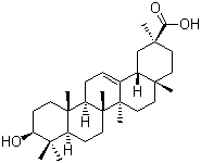 CAS # 564-16-9, 11-Deoxo-18beta-glycyrrhetic acid, (3beta,20beta)-3-Hydroxy-olean-12-en-29-oic acid