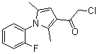 structure of CAS# 565170-64-1, 2-氯-1-[1-(2-氟苯基)-2,5-二甲基-1H-吡咯-3-基]乙酮