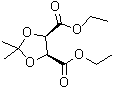 structure of CAS# 56543-05-6, 顺式-2,2-二甲基-1,3-二氧戊环-4,5-二甲酸二乙酯