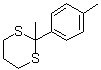 CAS 登录号：56637-45-7, 2-甲基-2-(4-甲基苯基)-1,3-二噻烷