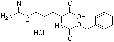 structure of CAS# 56672-63-0, Cbz-L-精氨酸盐酸盐