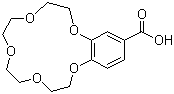 structure of CAS# 56683-55-7, 4'-羧基苯并-15-冠醚-5
