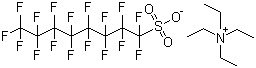 structure of CAS# 56773-42-3, 全氟辛基磺酸四乙基铵