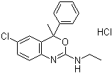 CAS # 56776-32-0, Etifoxine hydrochloride, 6-Chloro-N-ethyl-4-methyl-4-phenyl-4H-3,1-benzoxazin-2-amine monohydrochloride, Stresam