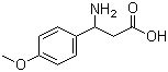 structure of CAS# 5678-45-5, 3-氨基-3-(4-甲氧基苯基)丙酸