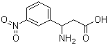 structure of CAS# 5678-47-7, 3-氨基-3-(3-硝基苯基)丙酸