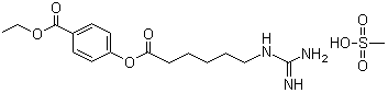 Gabexate mesylate molecular structure (CAS 56974-61-9)