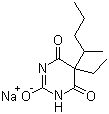 CAS 登录号：57-33-0, 戊巴比妥钠, 5-乙基-5-(1-甲基丁基)-2,4,6-三氧代六氢嘧啶钠盐
