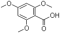 structure of CAS# 570-02-5, 2,4,6-三甲氧基苯甲酸