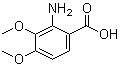 structure of CAS# 5701-87-1, 2-氨基-3,4-二甲氧基苯甲酸