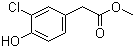 structure of CAS# 57017-95-5, Methyl 3-chloro-4-hydroxyphenylacetate